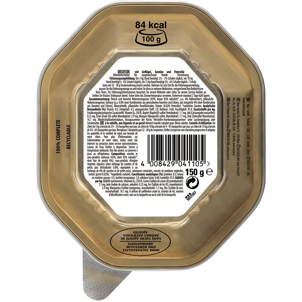 CESAR® Landragout mit Geflügel, 150g - 2