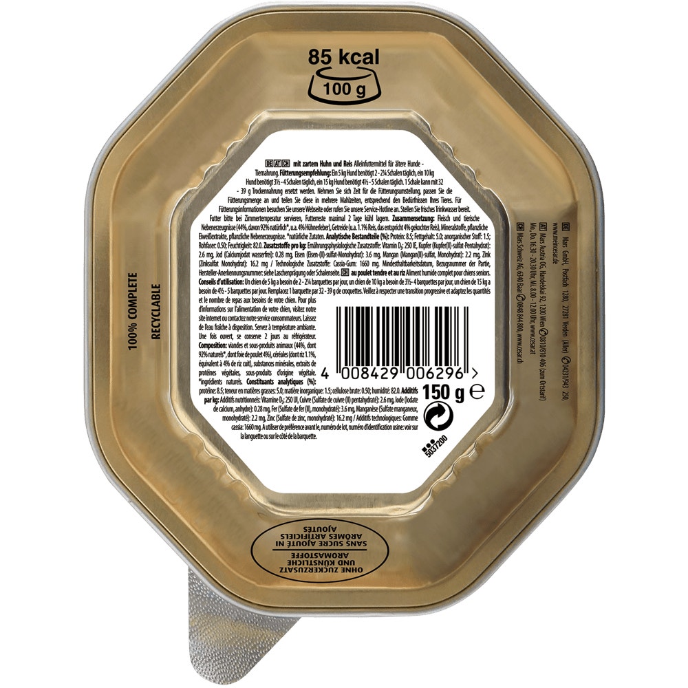CESAR® Senior 10+ mit Huhn & Reis, 150g - 2