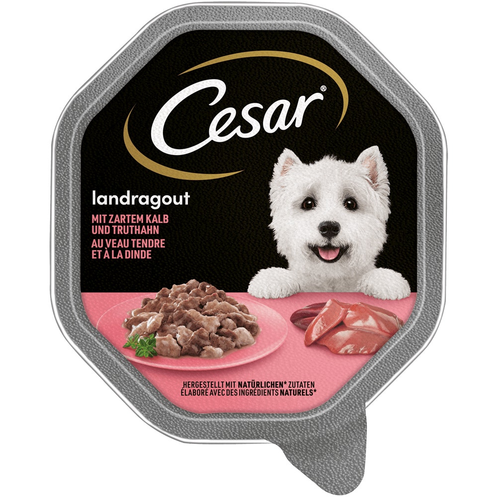 CESAR® Landragout mit Kalb & Truthahn, 150g - 1