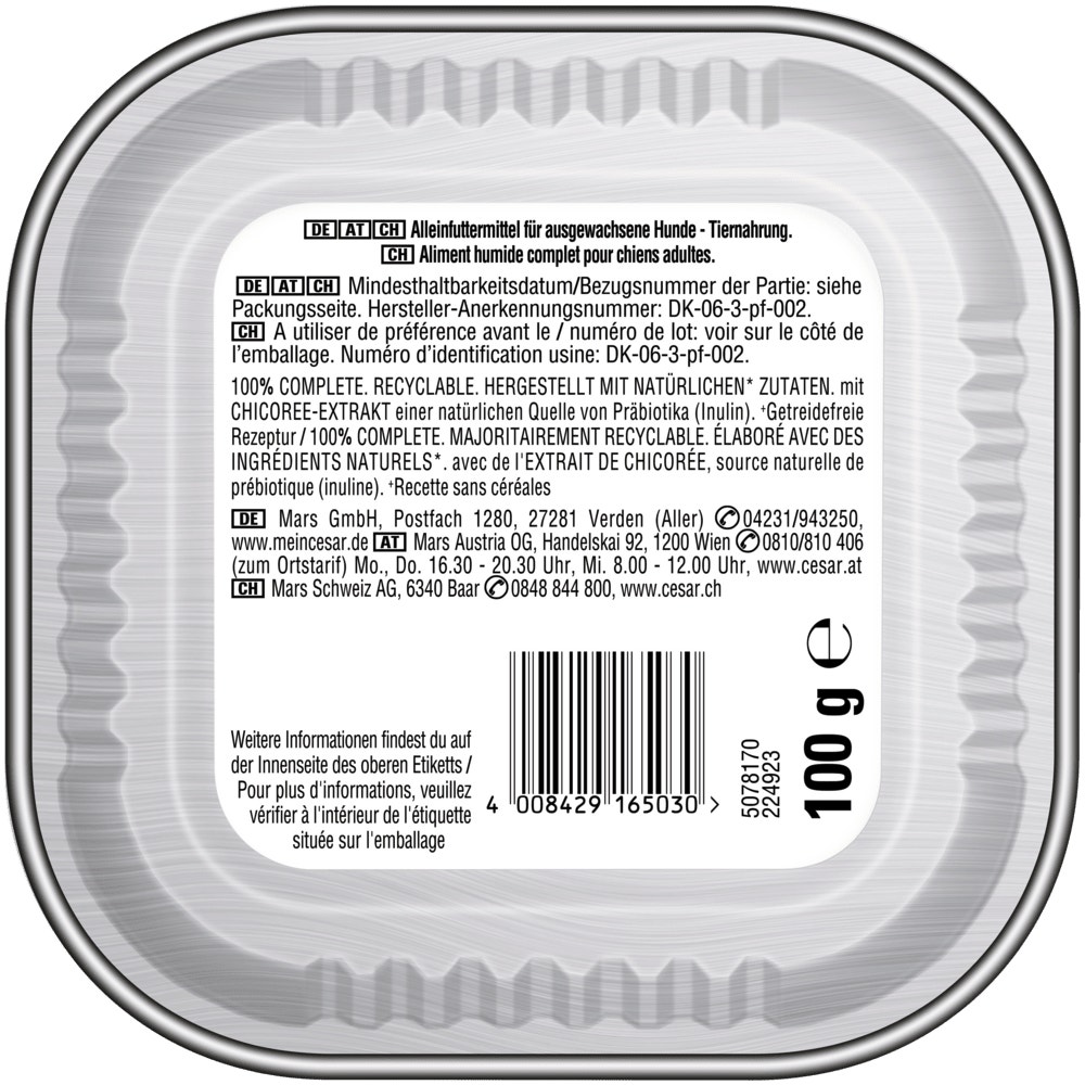 CESAR® NATURAL GOODNESS™ Terrine mit Rind, ohne Getreide, mit Superfoods, 100g - 2